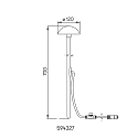 Albert Lampe à broche PLUG-N-PLAY /  LED Bas, semi-circulaire IP54, anthrazit