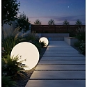 Lampe à boule PLUG-N-PLAY Ø 500MM avec douille E27 IP65, moucheté, couleur sable