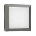Applique et plafonnier TYPE NO 6561 carré, dimmable, résistant aux chocs, médium 54, anthrazit gradable