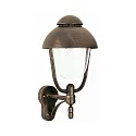 Luminaire mural d'extérieur TYPE NO 0688 haut E27 44, marron, laiton satiné gradable