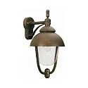 Luminaire mural d'extérieur TYPE NO 0689 Bas E27 44, marron, laiton satiné gradable