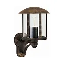 Luminaire mural d'extérieur TYPE NO 1834 haut, cylindrique E27 44, marron, laiton satiné gradable