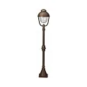 Luminaire d'allées TYPE NO 2029 rond E27 44, marron, laiton satiné gradable