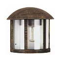 Luminaire mural d'extérieur TYPE NO 3225 semi-circulaire E27 44, marron, laiton satiné gradable