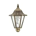 Luminaire mural d'extérieur TYPE NO 3229 semi-circulaire E27 23, marron, laiton satiné gradable