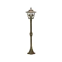 Luminaire d'allées TYPE NO 4136 angulaire E27 23, marron, laiton satiné gradable