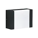Luminaire mural d'extérieur TYPE NO 0331 plat, dimmable 54, noir mat gradable