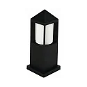 Luminaire en forme de borne TYPE NO 0556 angulaire E27 44, noir mat gradable