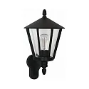 Luminaire mural d'extérieur TYPE NO 1814 haut, angulaire E27 44, noir mat gradable