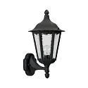 Luminaire mural d'extérieur TYPE NO 1818 haut, angulaire E27 23, noir mat gradable