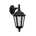 Luminaire mural d'extérieur TYPE NO 1819 Bas, angulaire E27 23, noir mat gradable