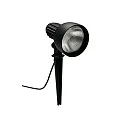 Ground spike spot Type No. 2123, IP54, E27 PAR38, max.120W, rotatable and pivotable, incl. 250cm connector cable, black matt