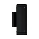 Outdoor Wall Spot Type No. 2198 - 2-sided, IP44, 2x GU10 PAR16 max. 50W, fixed, cast alu / borosilicate glass, black