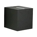 LED Outdoor Wall Spot Type No. 2416 - 2-sided, tight/wide, square, IP44, 230V AC/DC, 13.4W 3000K 1200lm, lens + glass, black