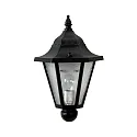 Luminaire mural d'extérieur TYPE NO 3229 semi-circulaire E27 23, noir mat gradable