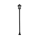 Lampe à mât TYPE NO 4127 à 1 flamme, rond E27 44, noir mat gradable