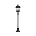 Luminaire d'allées TYPE NO 4142 à 1 flamme, angulaire E27 23, noir  gradable