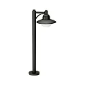 Luminaire d'allées TYPE NO 4150 rond E27 44, noir mat gradable