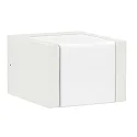 LED Outdoor Wall luminaire Type No. 0332, long light distributor, IP54, 5W 3000K 480lm, cast alu, acrylic, dimmable, white