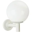 Luminaire mural d'extérieur TYPE NO 0801 grand, rond E27 44, blanche gradable