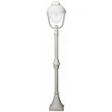 Luminaire d'allées TYPE NO 2029 rond E27 44, blanche gradable