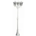 Lampe à mât TYPE NO 2046 3 flammes E27 44 blanc mat gradable