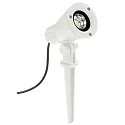 Lampe à broche TYPE NO 2354 avec prise de courant, dimmable, réglable 54, blanc mat gradable