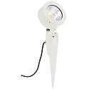 Lampe à broche TYPE NO 2390 avec prise de courant, dimmable, réglable 54, blanc mat gradable