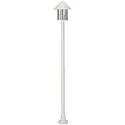 Lampe à mât TYPE NO 4127 à 1 flamme, rond E27 44, blanc mat gradable
