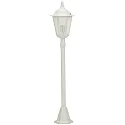 Luminaire d'allées TYPE NO 4142 à 1 flamme, angulaire E27 23, blanche gradable
