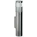 Luminaire mural d'extérieur TYPE NO 0205 à 1 flamme, cylindrique G9 44, acier inoxydable mat gradable