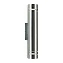 Projecteur d'extérieur TYPE NO 0208 haut bas, à 2 flammes G9 44, acier inoxydable mat gradable