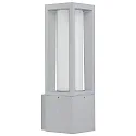 Luminaire mural d'extérieur TYPE NO 0213 haut, angulaire E27 44, argent mat gradable