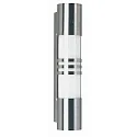 Luminaire mural d'extérieur TYPE NO 0251 cylindrique E27 44, acier inoxydable mat