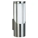 Luminaire mural d'extérieur TYPE NO 0256 cylindrique E27 44, acier inoxydable mat gradable