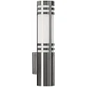 Luminaire mural d'extérieur TYPE NO 0258 cylindrique E27 44, acier inoxydable mat