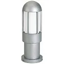 Luminaire en forme de borne TYPE NO 0521 cylindrique E27 44, argent gradable