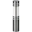 Luminaire en forme de borne TYPE NO 0559 cylindrique G24d-2 44, acier inoxydable gradable