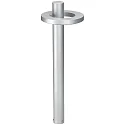 Borne d'éclairage TYPE NO 2093 rond 54, acier inoxydable mat