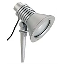Lampe à broche TYPE NO 2183 avec prise de courant, réglable, incassable E27 54, argent mat gradable