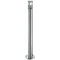 Borne d'éclairage TYPE NO 2244 cylindrique G9 44, acier inoxydable mat gradable