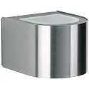 LED Outdoor Wall spot Type No. 2337 - 2-sided, wide/wide, round, IP44, 2x 3W 3000K 330lm, rigid, stainless steel, clear