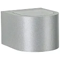 LED Outdoor Wall spot Type No. 2340 - 2-sided, wide/wide, round, IP44, 230V AC/DC, 2x 3W 3000K 330lm, glass, silver