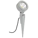 Lampe à broche TYPE NO 2390 avec prise de courant, dimmable, réglable 54, argent mat gradable
