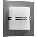 Luminaire mural d'extérieur TYPE NO 6058 semi-circulaire E27 44, acier inoxydable mat gradable