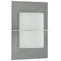 Luminaire mural d'extérieur TYPE NO 6223 semi-circulaire E27 44, acier inoxydable mat gradable