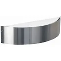 LED Outdoor Wall luminaire Type No. 6343, 2-sided, 230V AC/DC, half round, width 41.5cm, 2x 9.6W 3000K 720lm