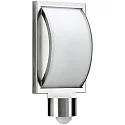 Luminaire mural d'extérieur TYPE NO 6390 plat, avec détecteur de mouvement 44, acier inoxydable mat gradable