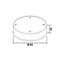 CASAMBI remote control RWTDBTBASSB round, programmable, gold
