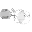 CASAMBI Dimmer de Bluetooth DENBT230-300 RECESSED contrôlable par Bluetooth